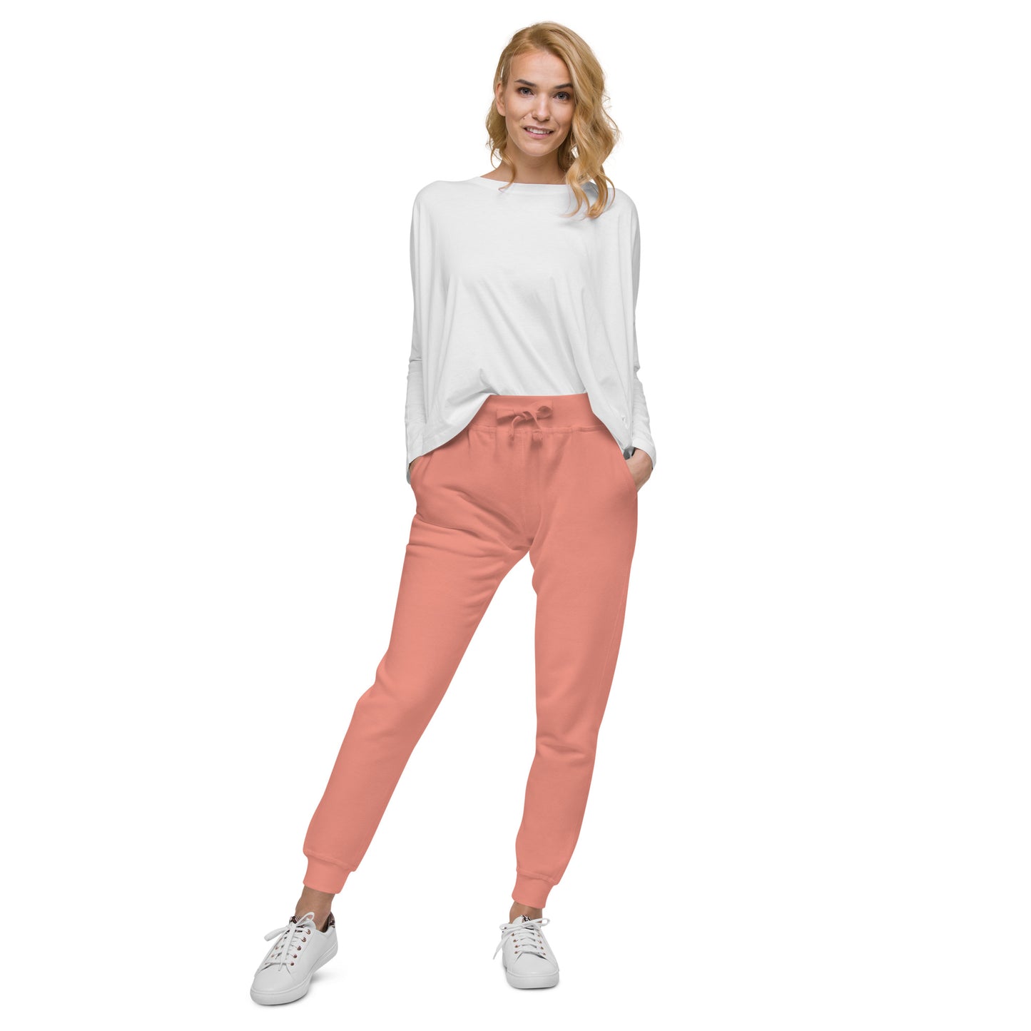 TroutWhistler - Women's  Fleece Sweatpants | Color w/ White TW Multi-Logo