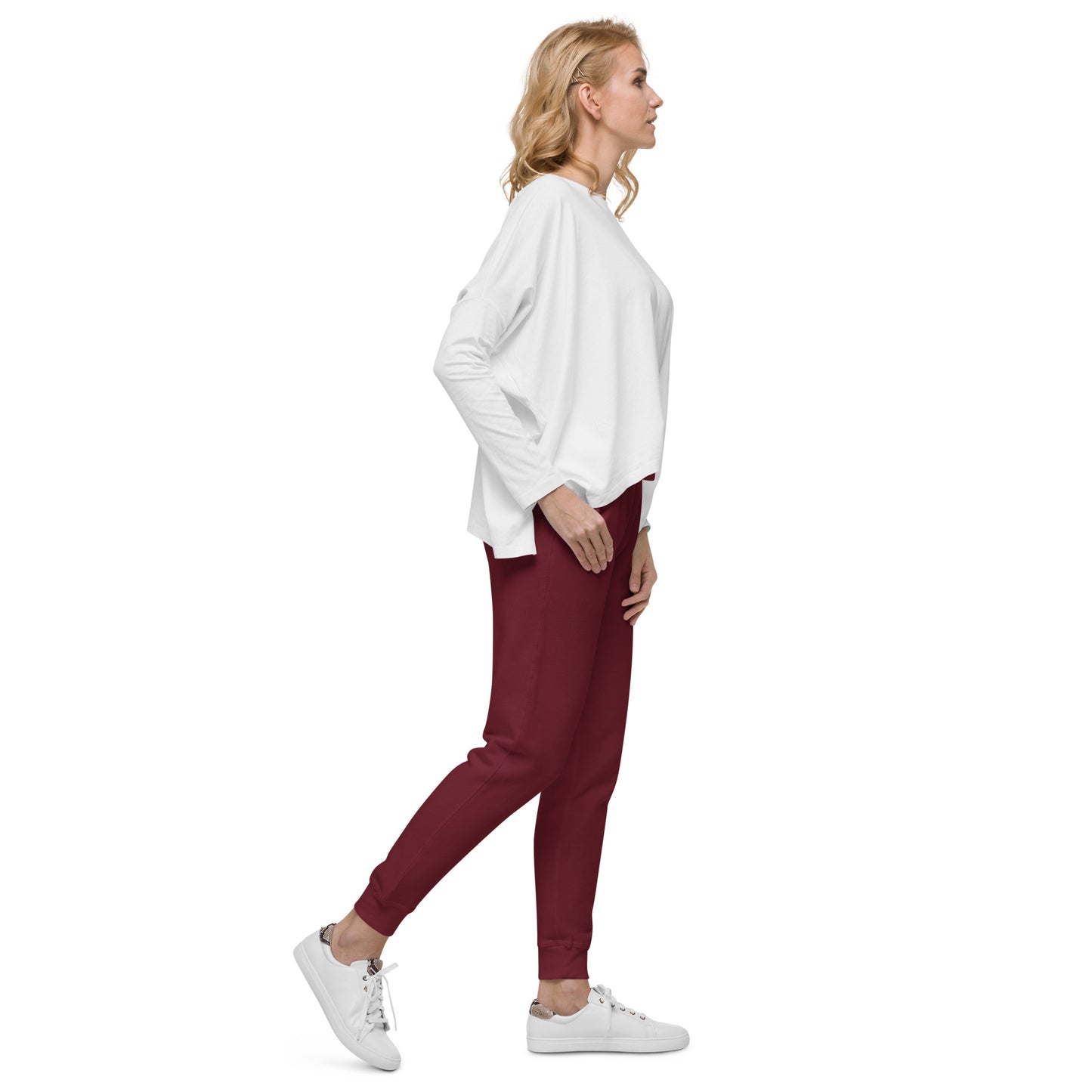 TroutWhistler - Women's  Fleece Sweatpants | Color w/ White TW Multi-Logo