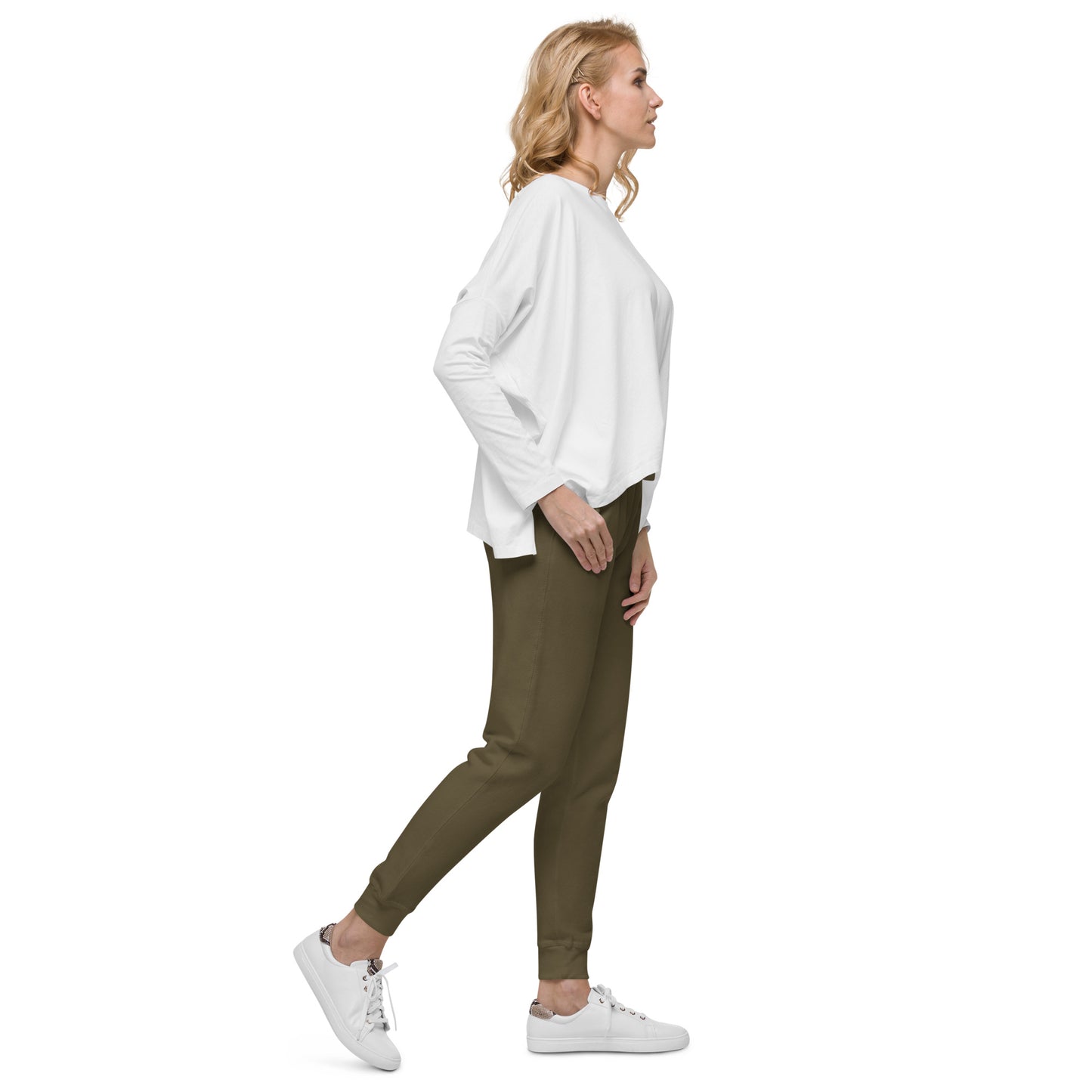 TroutWhistler - Women's  Fleece Sweatpants | Color w/ White TW Multi-Logo