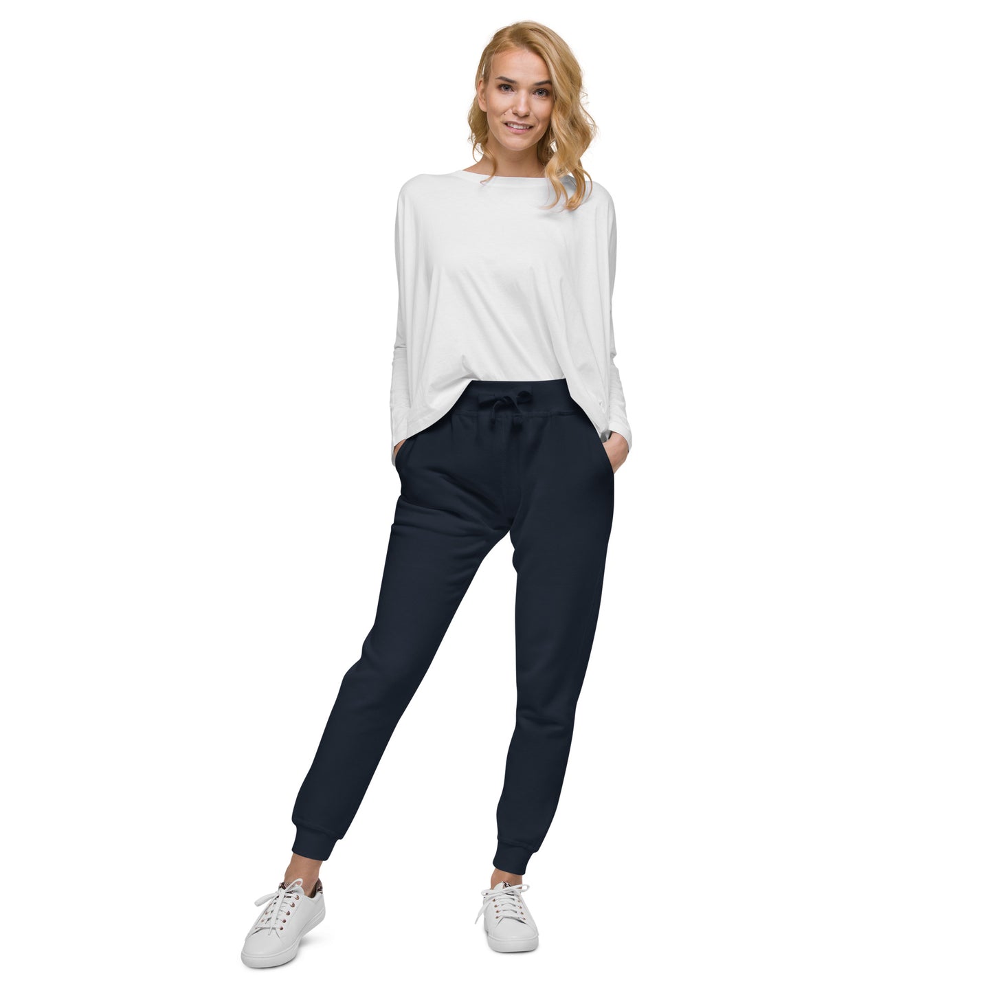 TroutWhistler - Women's  Fleece Sweatpants | Color w/ White TW Multi-Logo