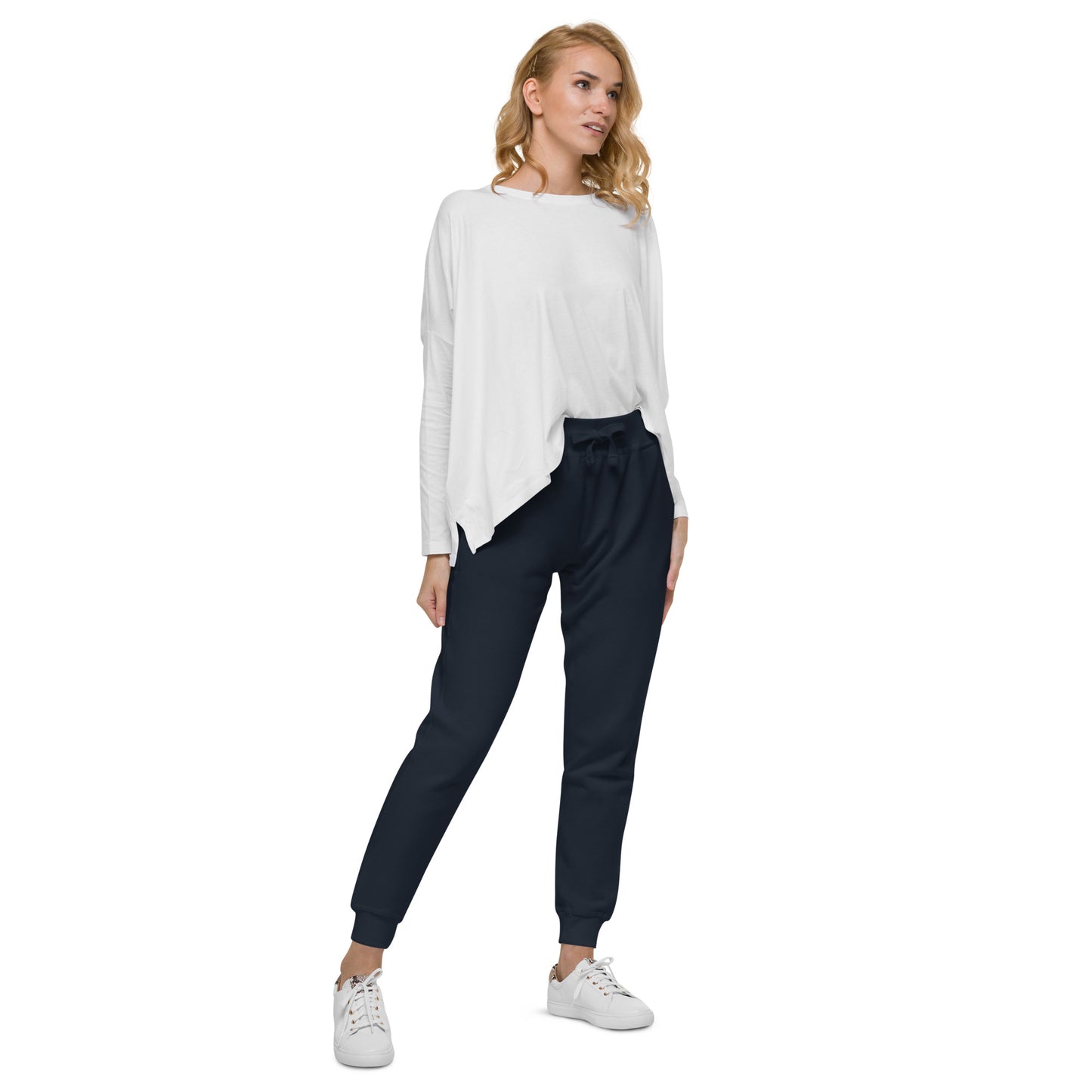 TroutWhistler - Women's  Fleece Sweatpants | Color w/ White TW Multi-Logo