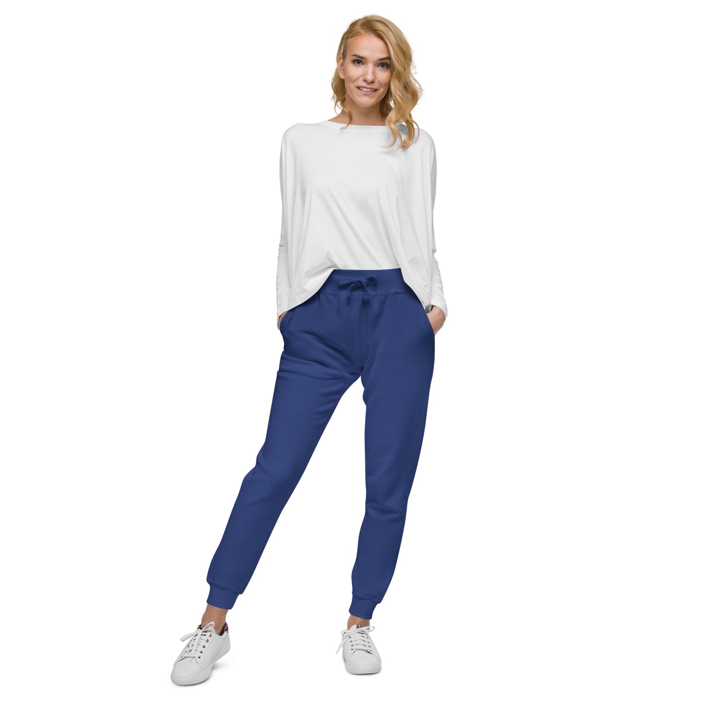 TroutWhistler - Women's  Fleece Sweatpants | Color w/ White TW Multi-Logo