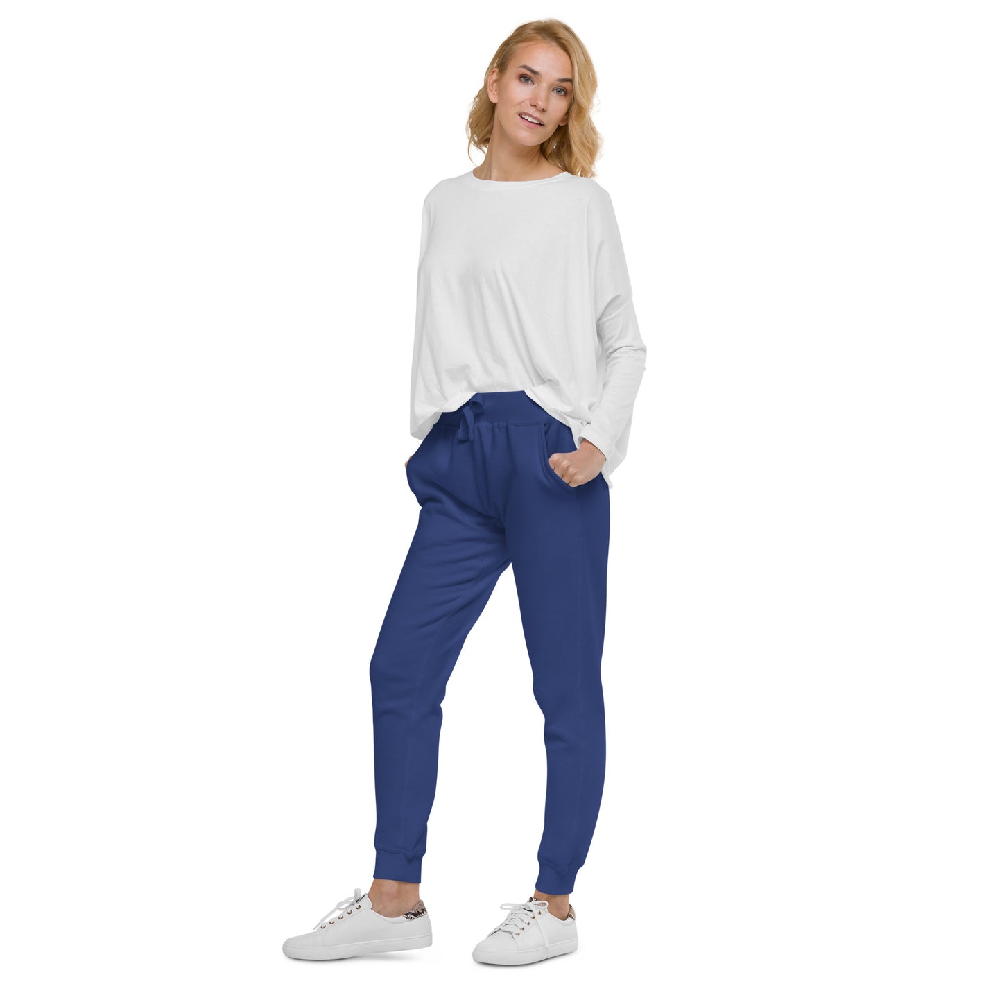 TroutWhistler - Women's  Fleece Sweatpants | Color w/ White TW Multi-Logo