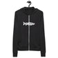 TroutWhistler - Men's Hoodie Zip Hoodie | I'm Hooked On TroutWhistler - Grey w/ White Logos