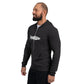 TroutWhistler - Men's Hoodie Zip Hoodie | I'm Hooked On TroutWhistler - Grey w/ White Logos