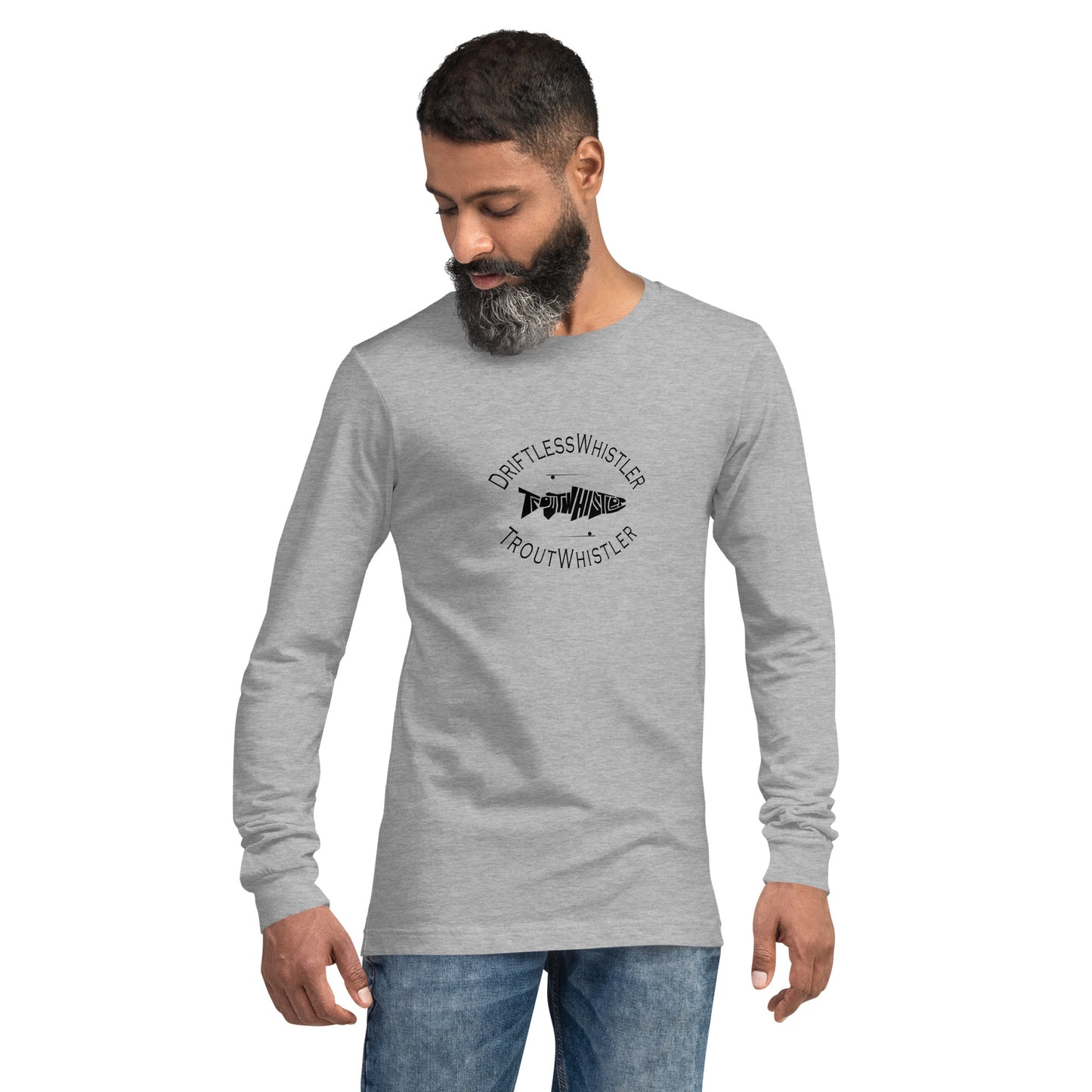 DriftlessWhistler - Long Sleeve Tee | Light w/ Black Logo