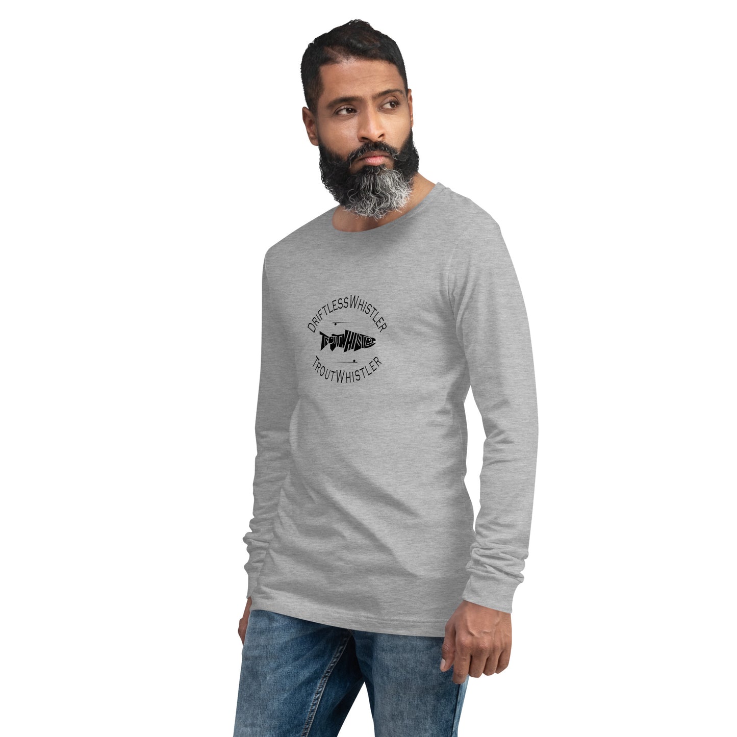 DriftlessWhistler - Long Sleeve Tee | Light w/ Black Logo