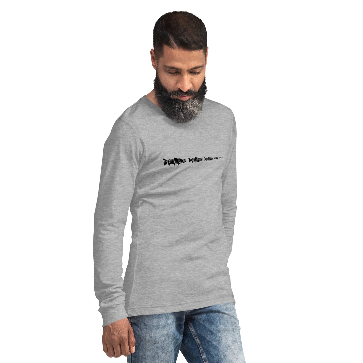 TroutWhistler - Long Sleeve Tee | Light w/ Black Multi-Logo