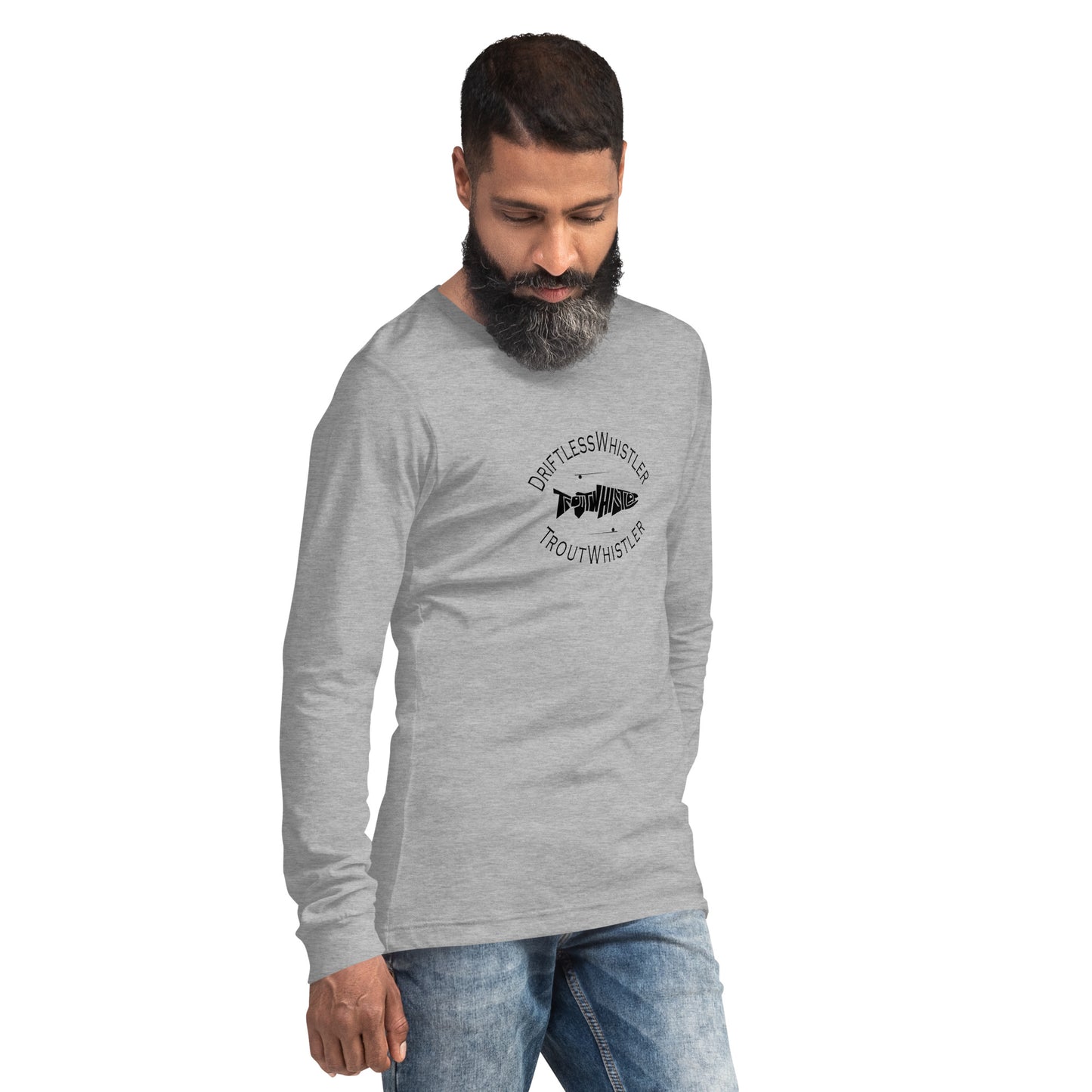 DriftlessWhistler - Long Sleeve Tee | Light w/ Black Logo