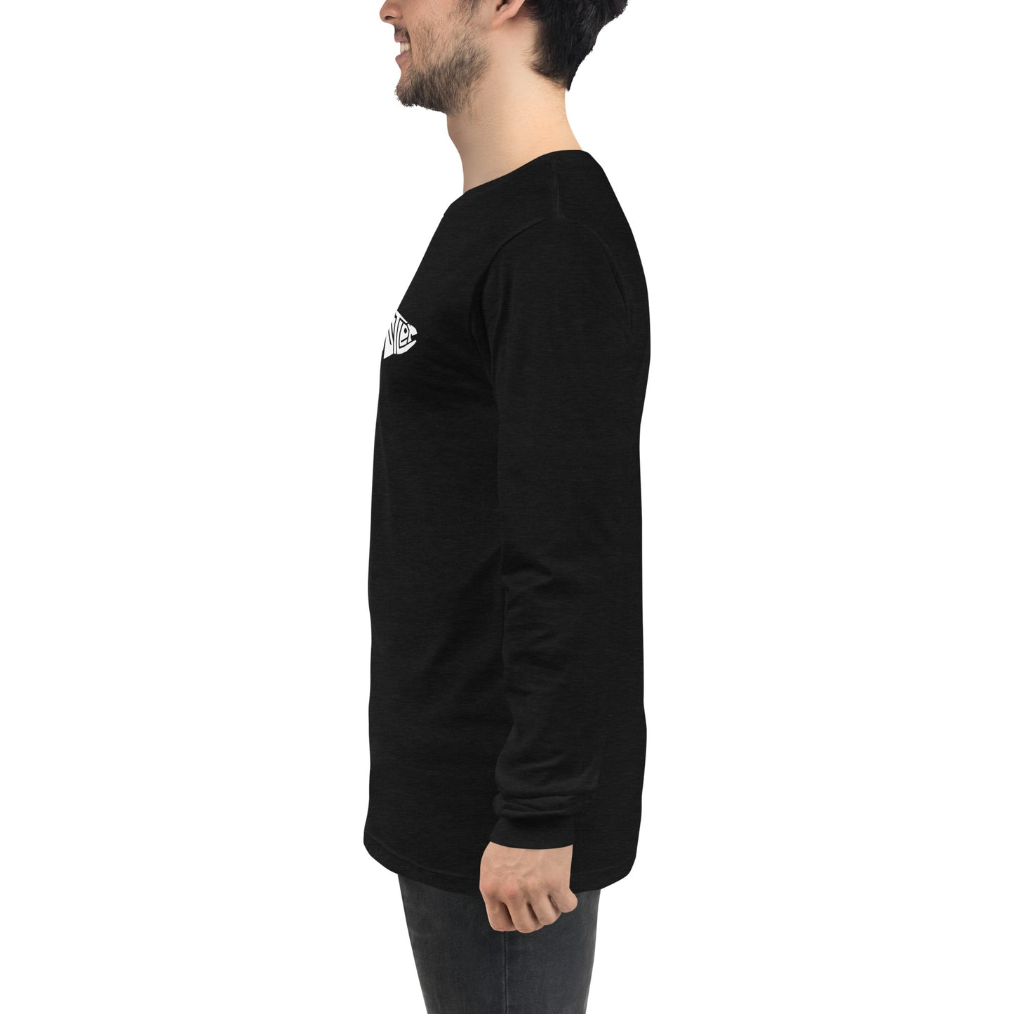 TroutWhistler - Long Sleeve Tee | Dark w/ White Logo