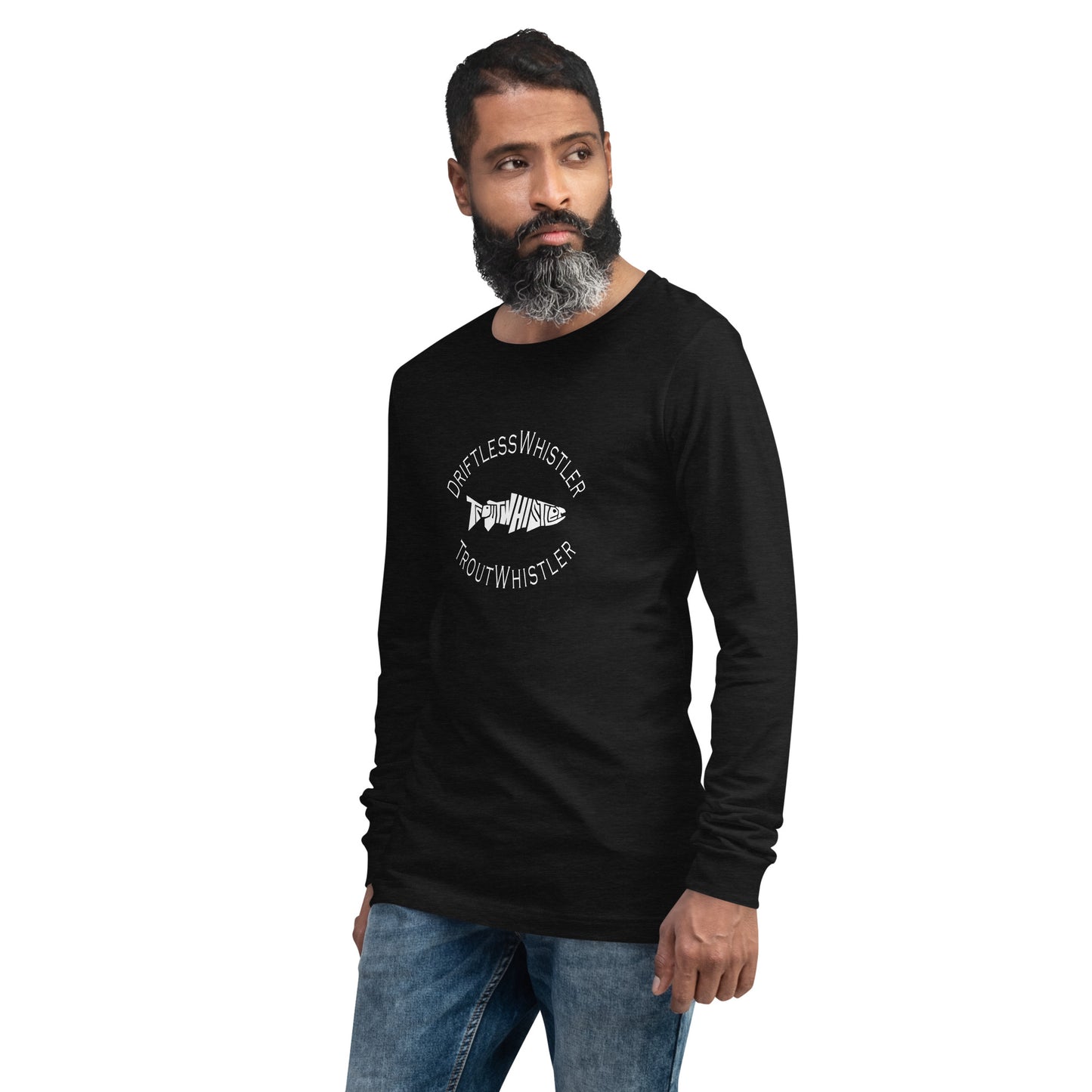 DriftlessWhistler - Long Sleeve Tee | Dark w/ White Logo