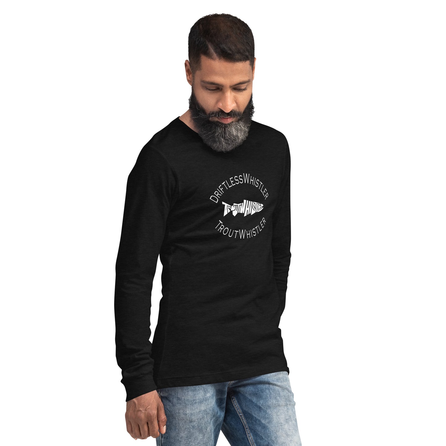 DriftlessWhistler - Long Sleeve Tee | Dark w/ White Logo