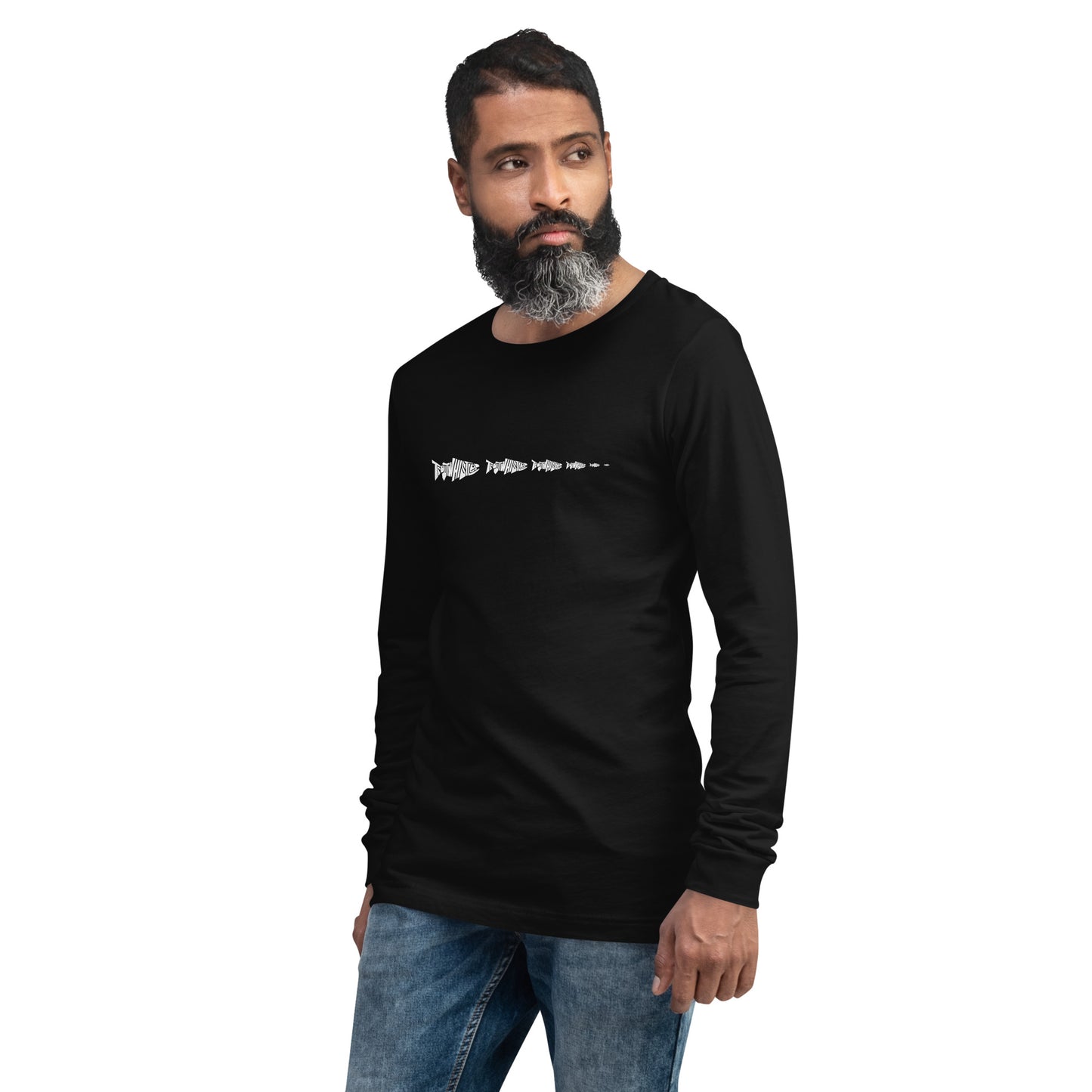 TroutWhistler - Long Sleeve Tee | Dark w/ White Multi-Logo