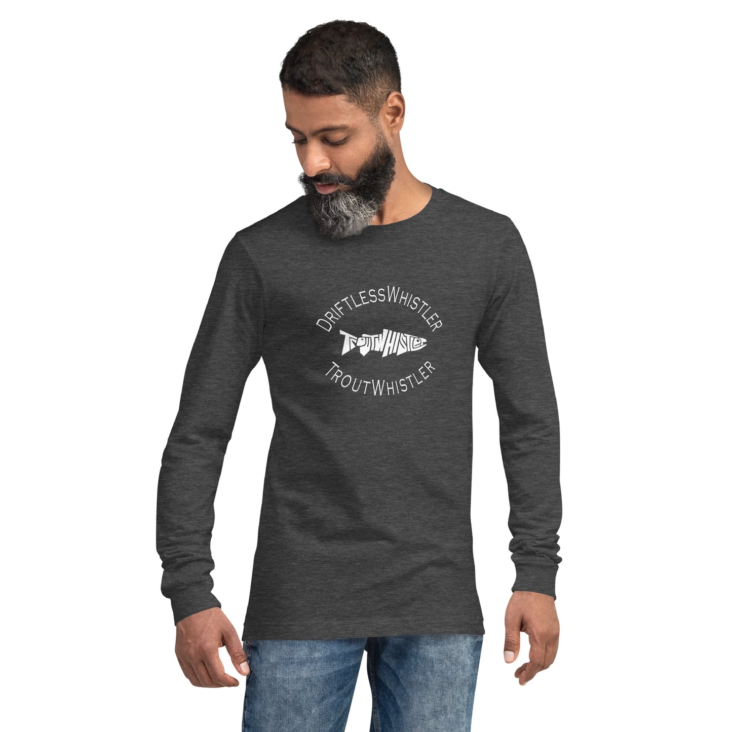 DriftlessWhistler - Long Sleeve Tee | Dark w/ White Logo