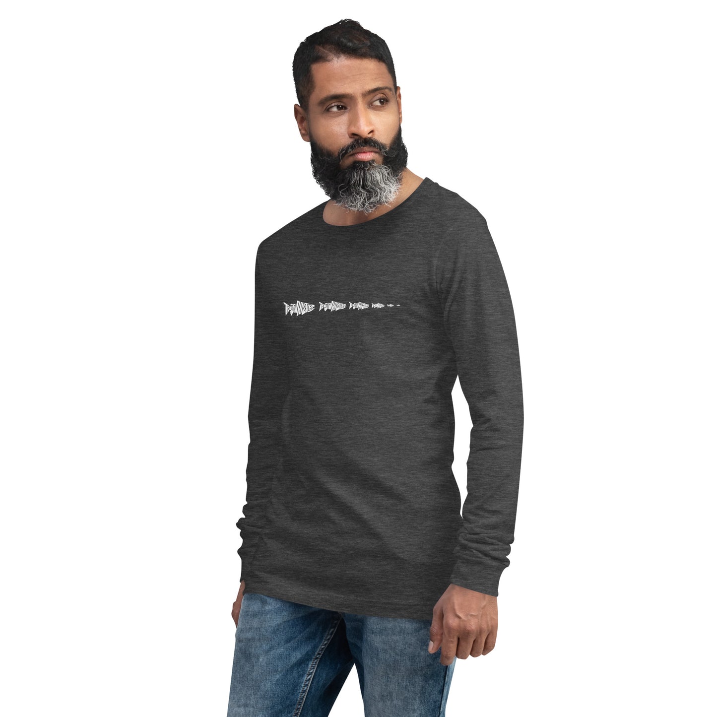 TroutWhistler - Long Sleeve Tee | Dark w/ White Multi-Logo