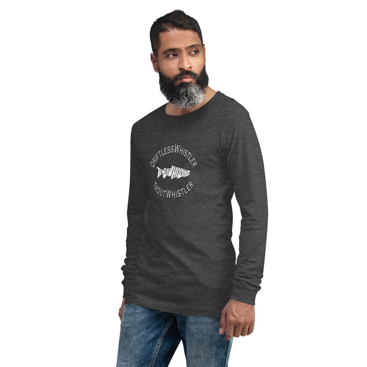 DriftlessWhistler - Long Sleeve Tee | Dark w/ White Logo