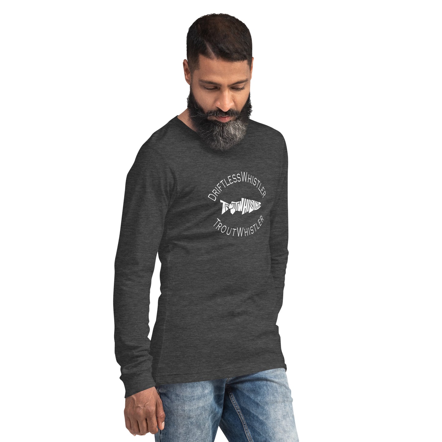 DriftlessWhistler - Long Sleeve Tee | Dark w/ White Logo