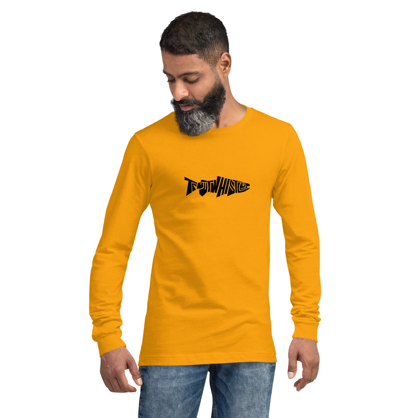 TroutWhistler - Long Sleeve Tee | Light w/ Black TroutWhistler Logo
