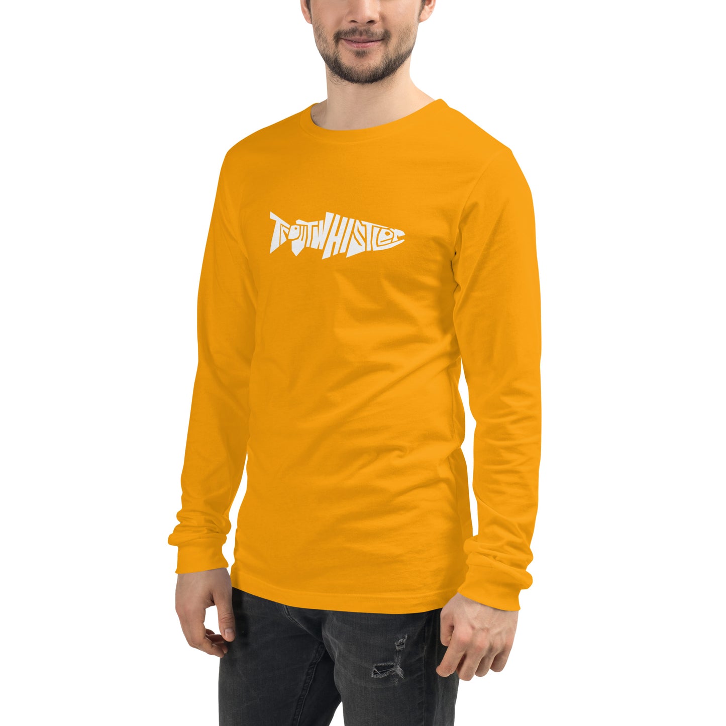TroutWhistler - Long Sleeve Tee | Dark w/ White Logo