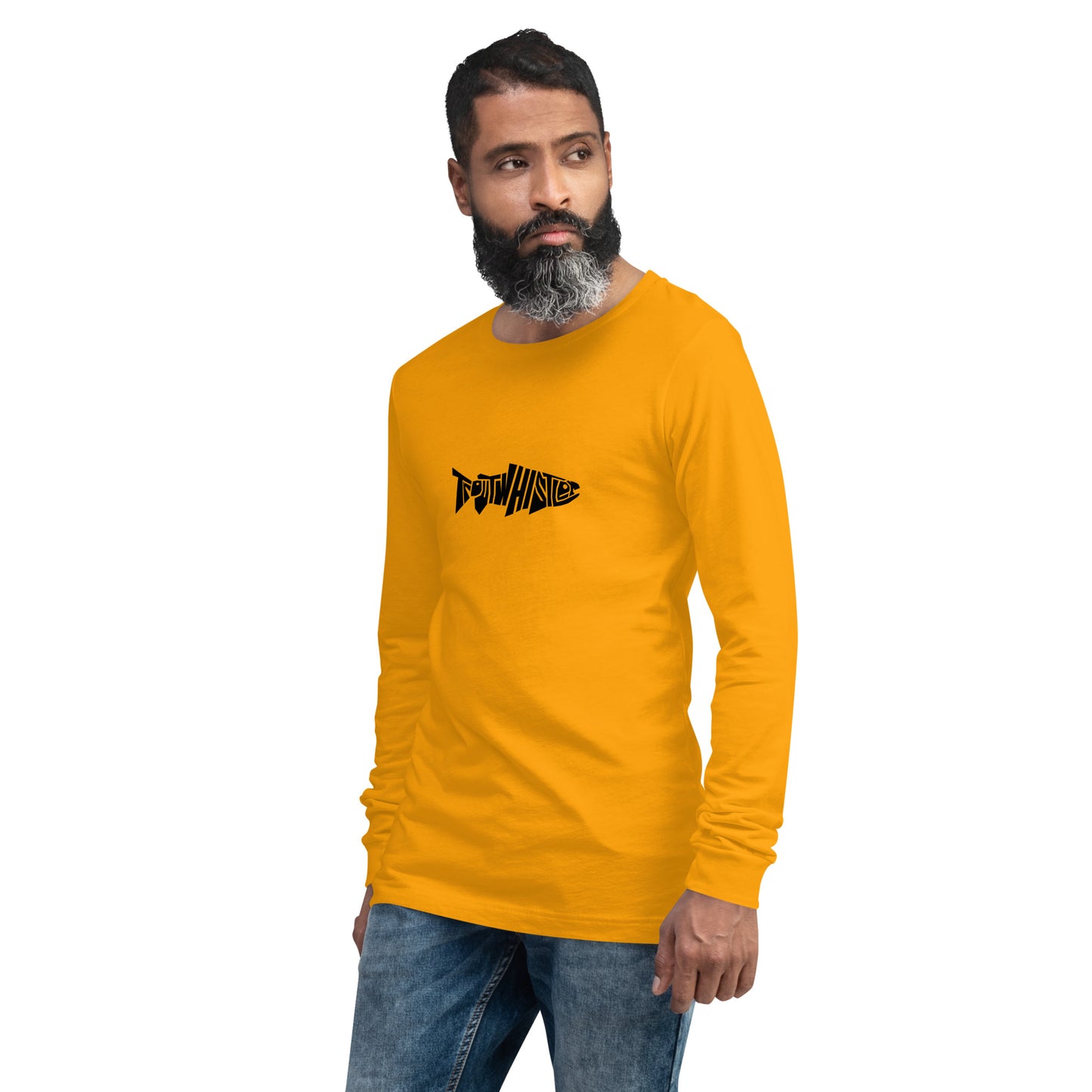 TroutWhistler - Long Sleeve Tee | Light w/ Black TroutWhistler Logo