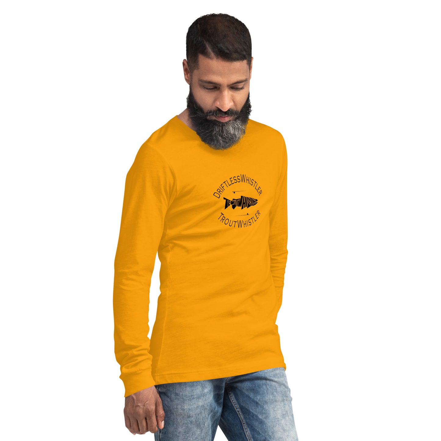 DriftlessWhistler - Long Sleeve Tee | Light w/ Black Logo