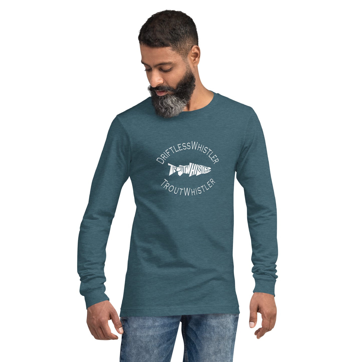 DriftlessWhistler - Long Sleeve Tee | Dark w/ White Logo
