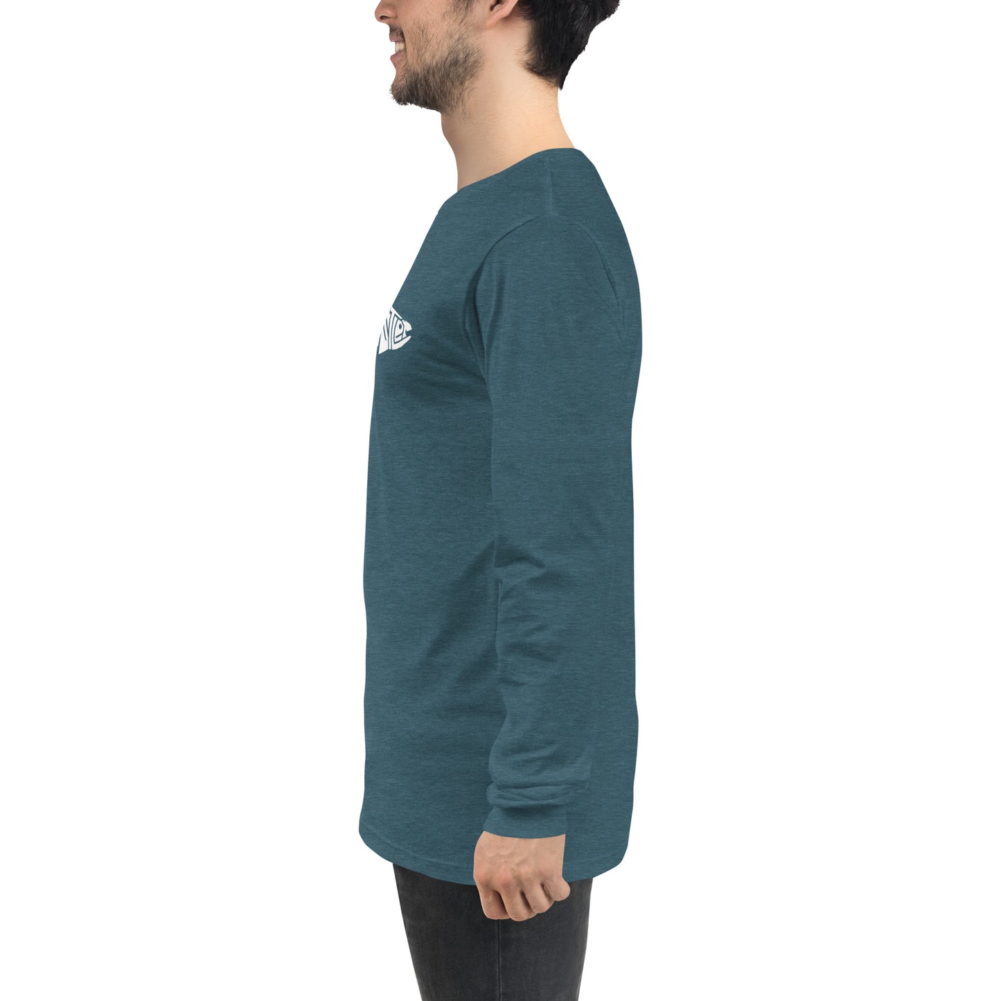 TroutWhistler - Long Sleeve Tee | Dark w/ White Logo