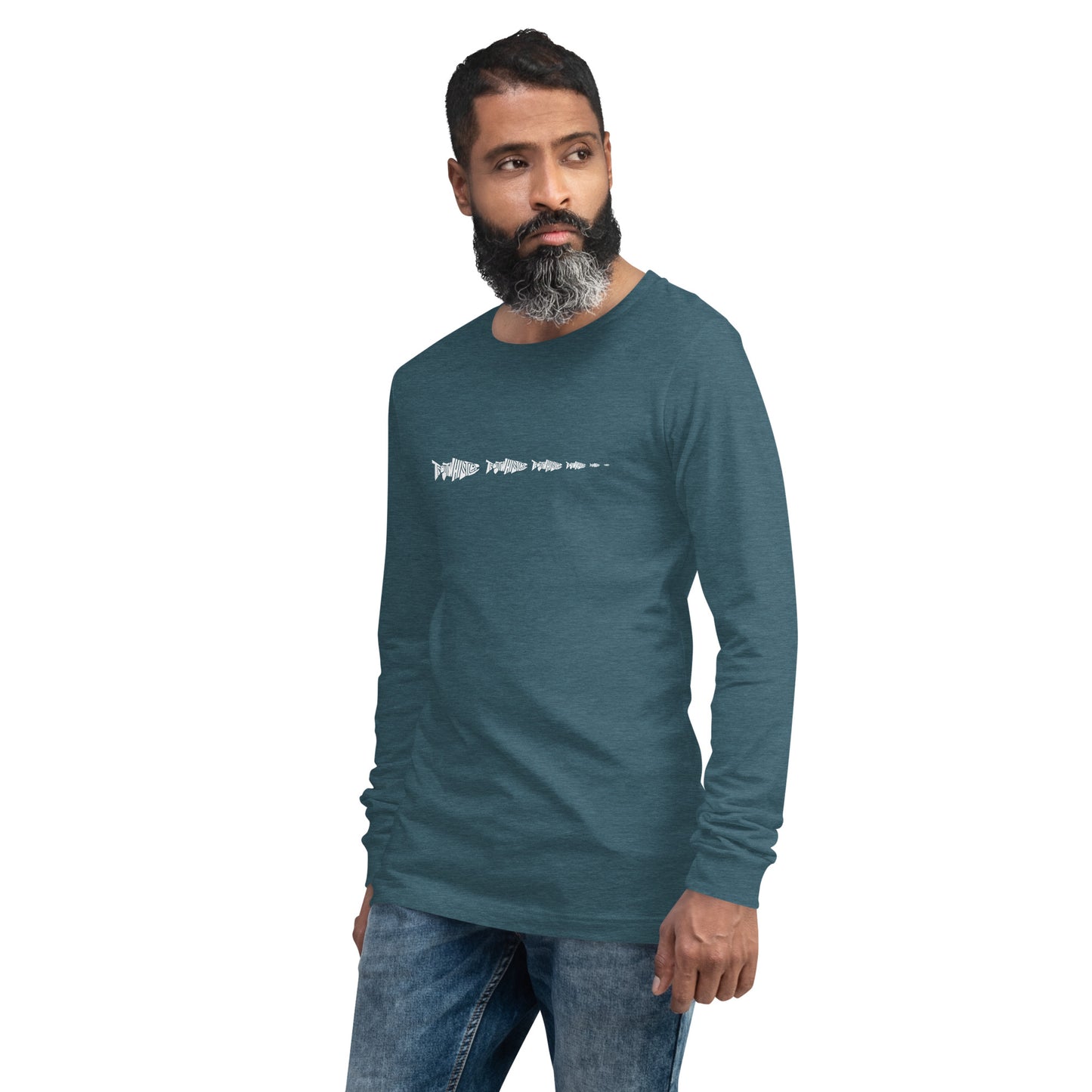 TroutWhistler - Long Sleeve Tee | Dark w/ White Multi-Logo