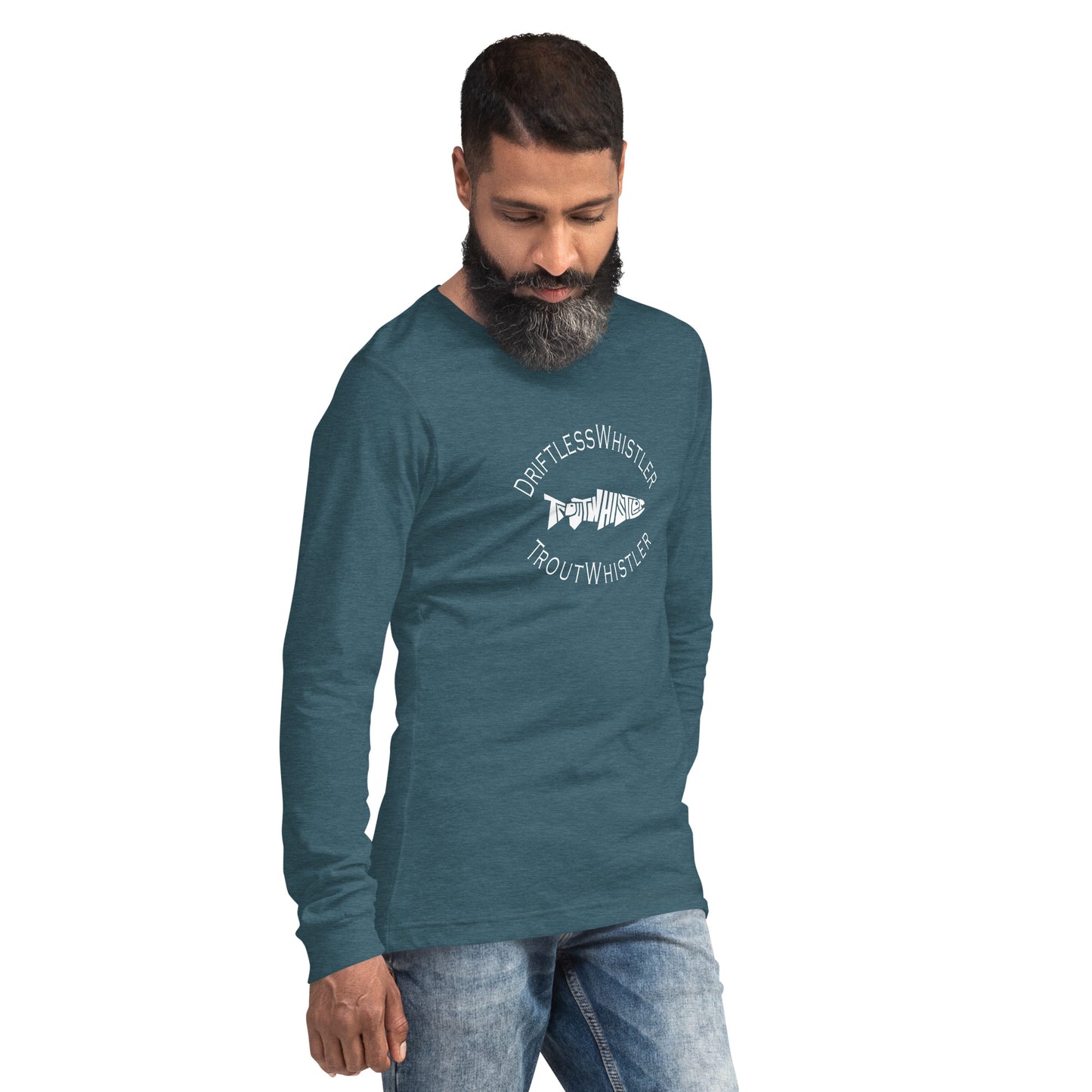 DriftlessWhistler - Long Sleeve Tee | Dark w/ White Logo
