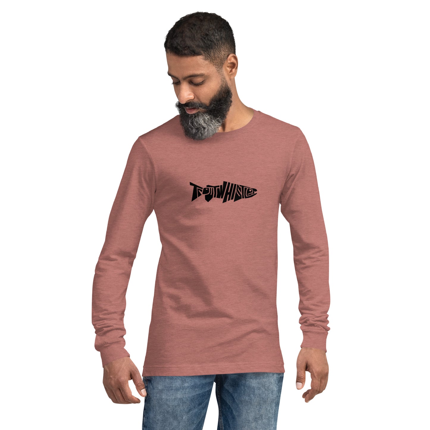 TroutWhistler - Long Sleeve Tee | Light w/ Black TroutWhistler Logo