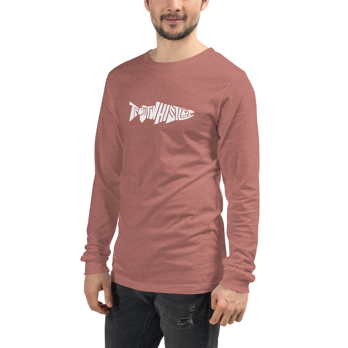 TroutWhistler - Long Sleeve Tee | Dark w/ White Logo