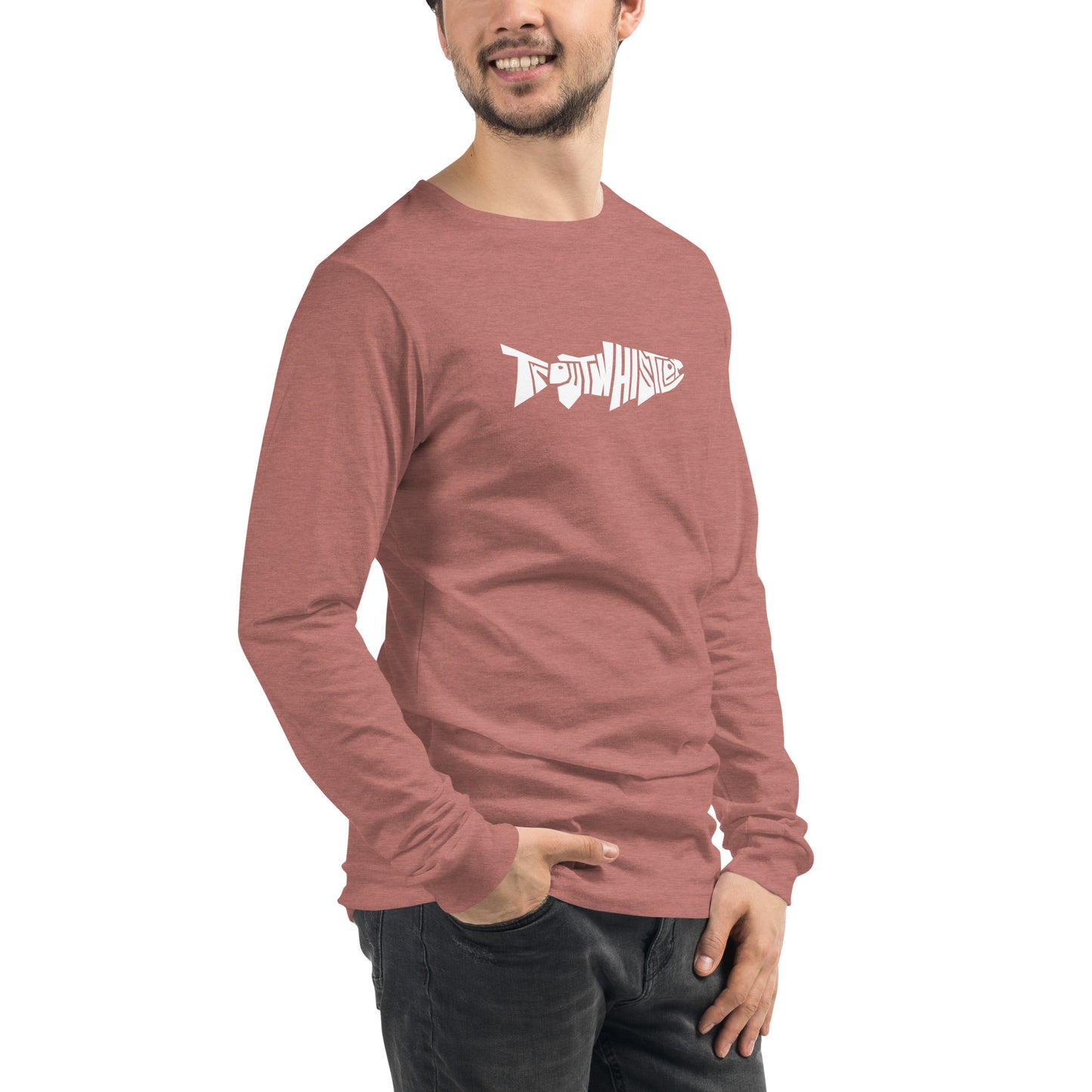 TroutWhistler - Long Sleeve Tee | Dark w/ White Logo