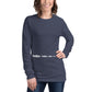 TroutWhistler - Women's Long Sleeve Tee | Dark w/ White Multi Logo