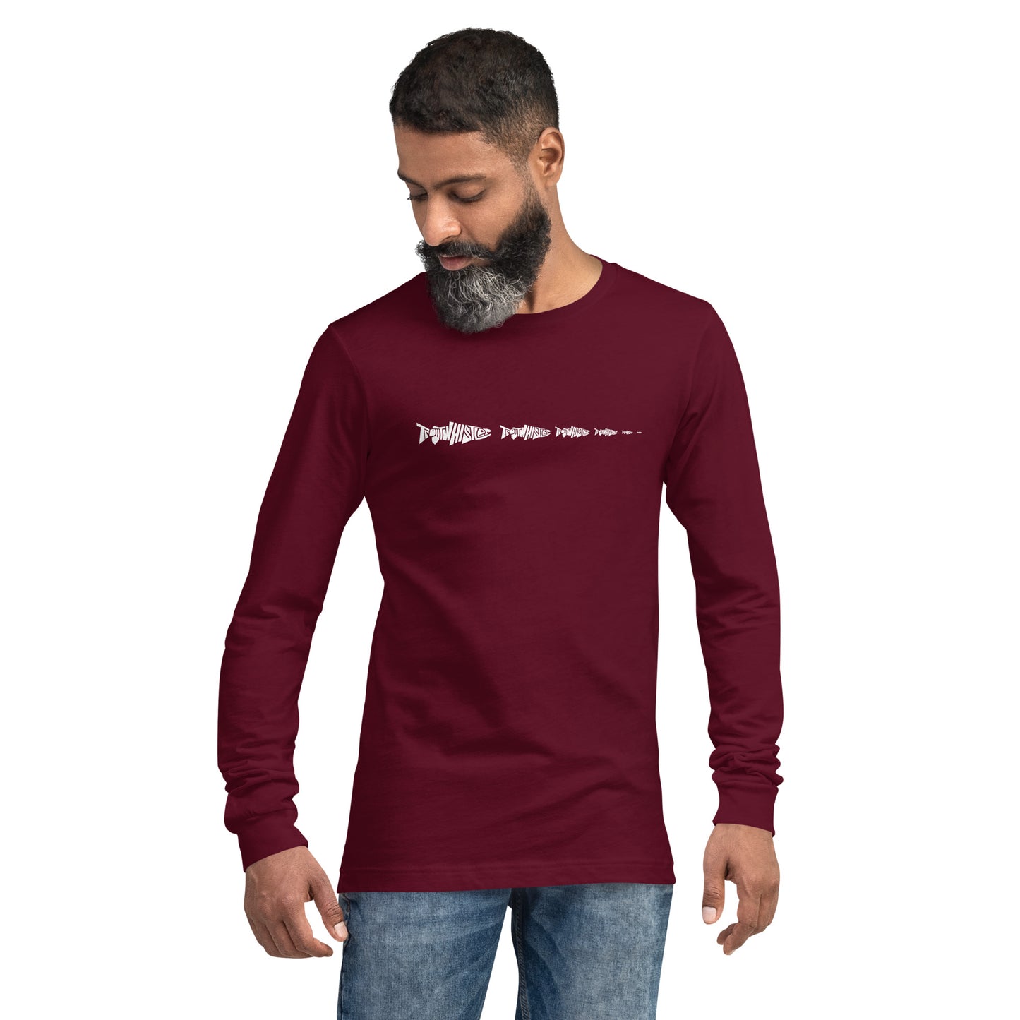TroutWhistler - Long Sleeve Tee | Dark w/ White Multi-Logo