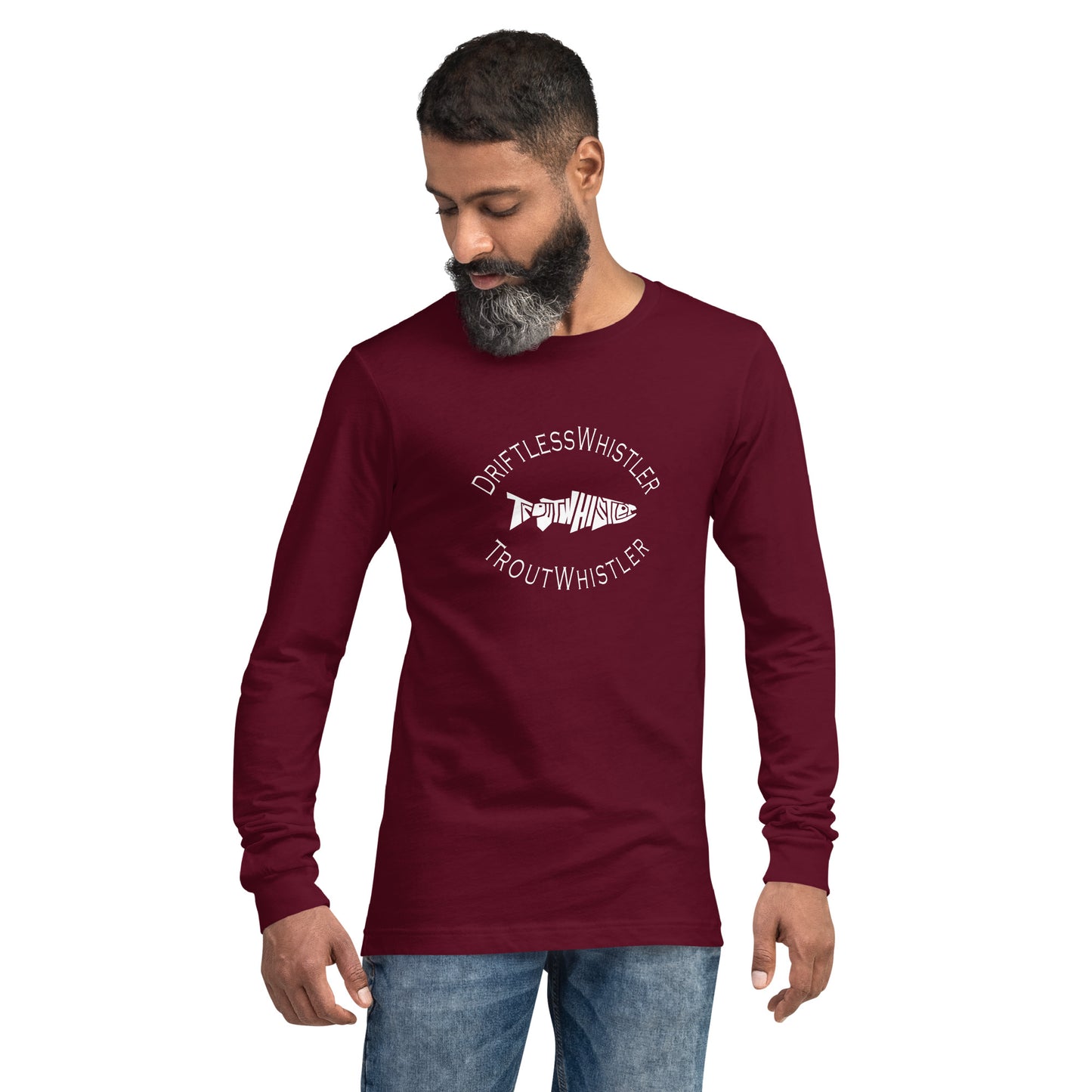 DriftlessWhistler - Long Sleeve Tee | Dark w/ White Logo