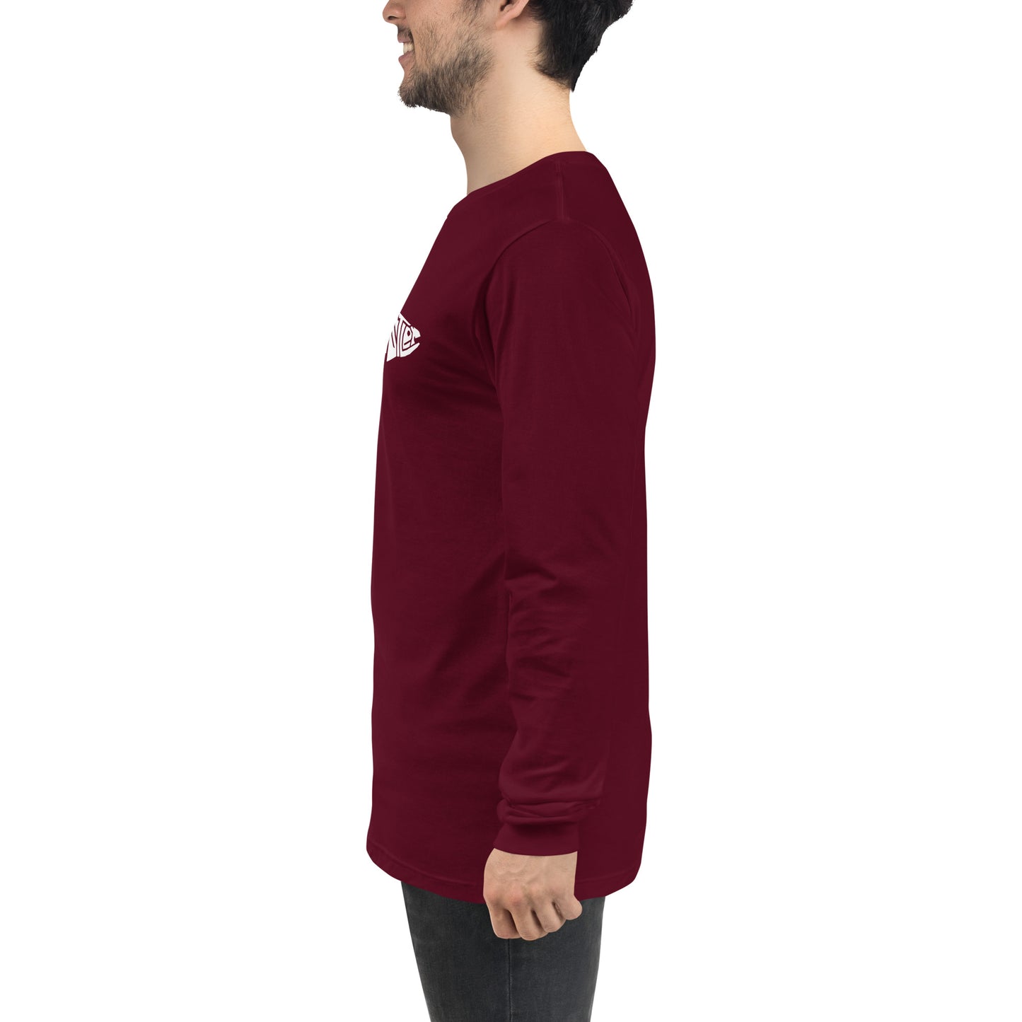 TroutWhistler - Long Sleeve Tee | Dark w/ White Logo