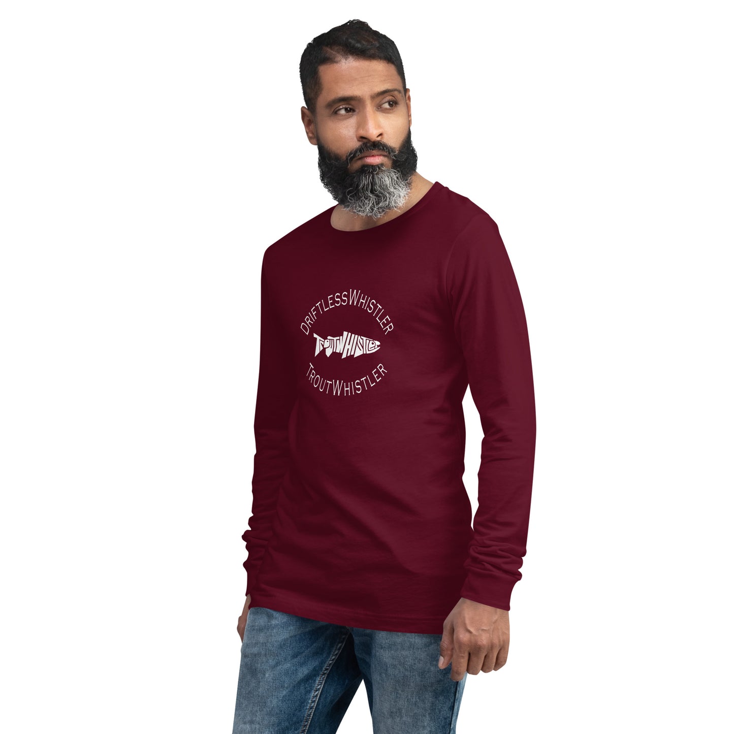 DriftlessWhistler - Long Sleeve Tee | Dark w/ White Logo