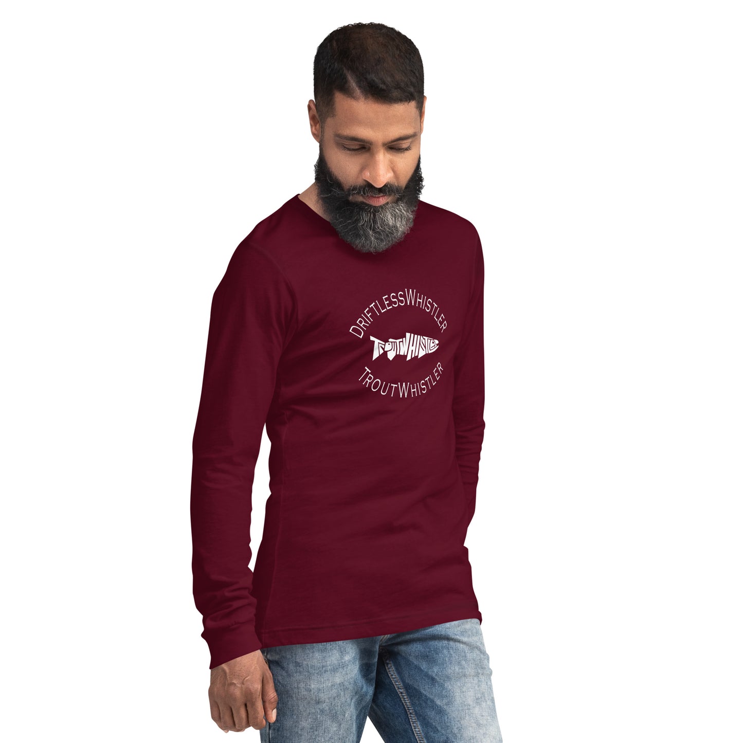 DriftlessWhistler - Long Sleeve Tee | Dark w/ White Logo