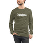 TroutWhistler - Long Sleeve Tee | Dark w/ White Logo