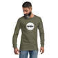 TroutWhistler - Long Sleeve Tee | Dark w/ White Round Logo