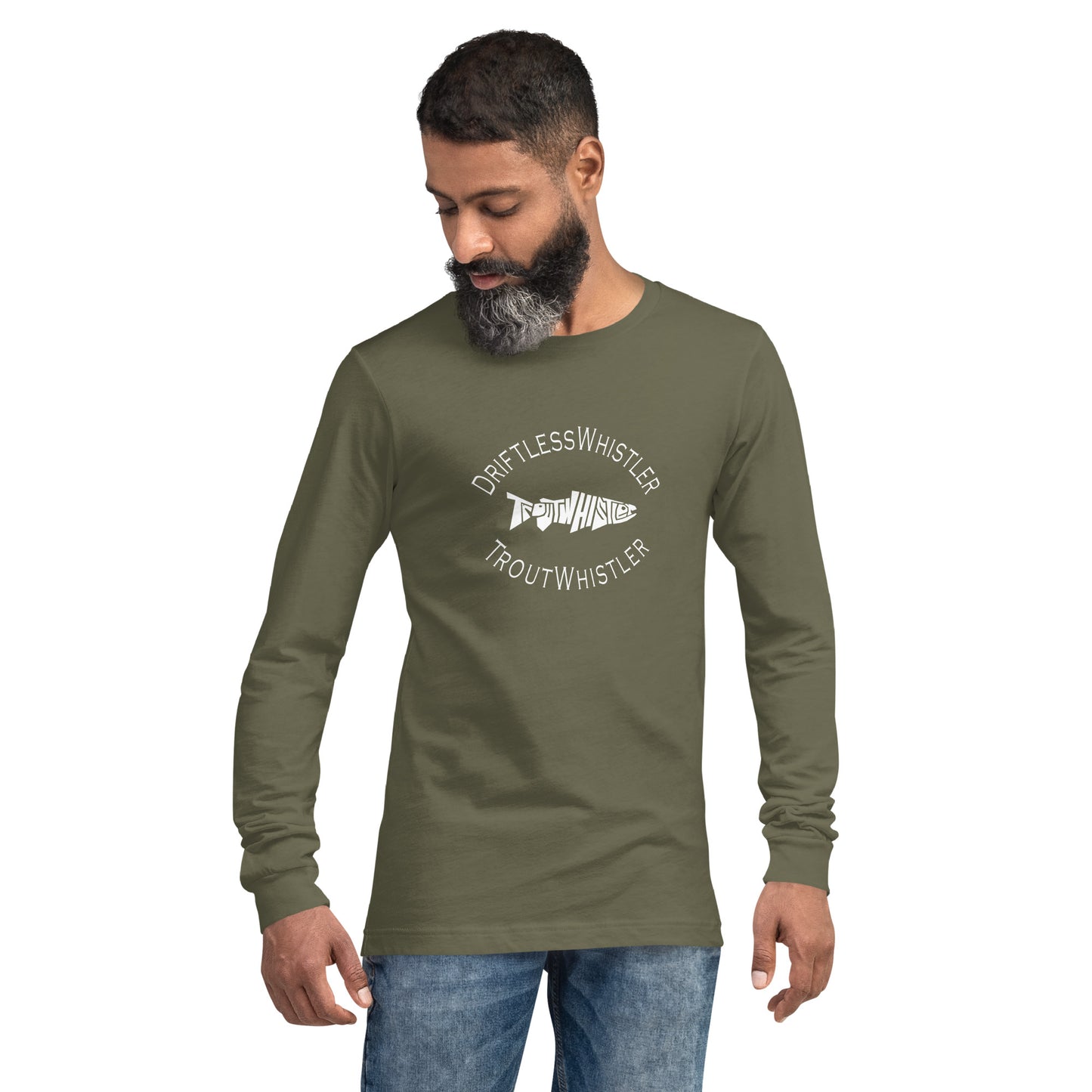 DriftlessWhistler - Long Sleeve Tee | Dark w/ White Logo