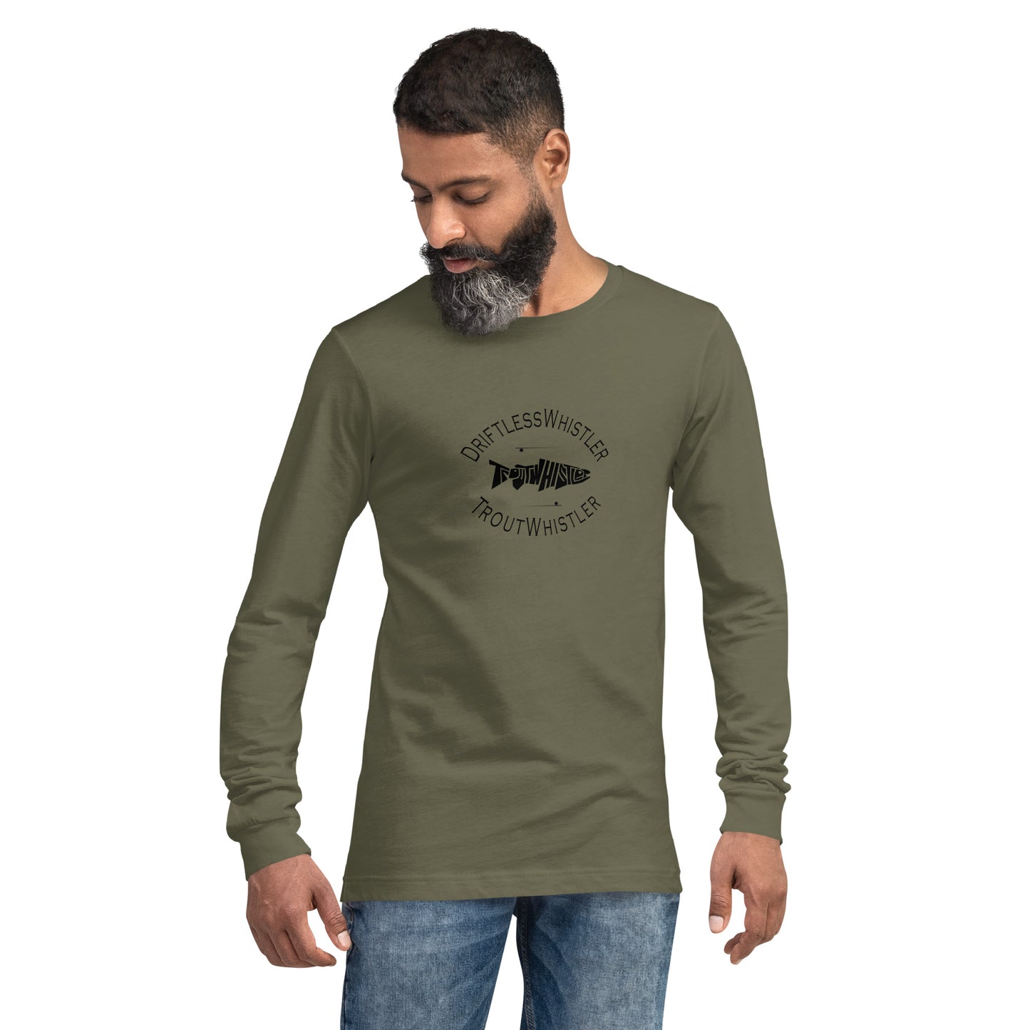 DriftlessWhistler - Long Sleeve Tee | Light w/ Black Logo