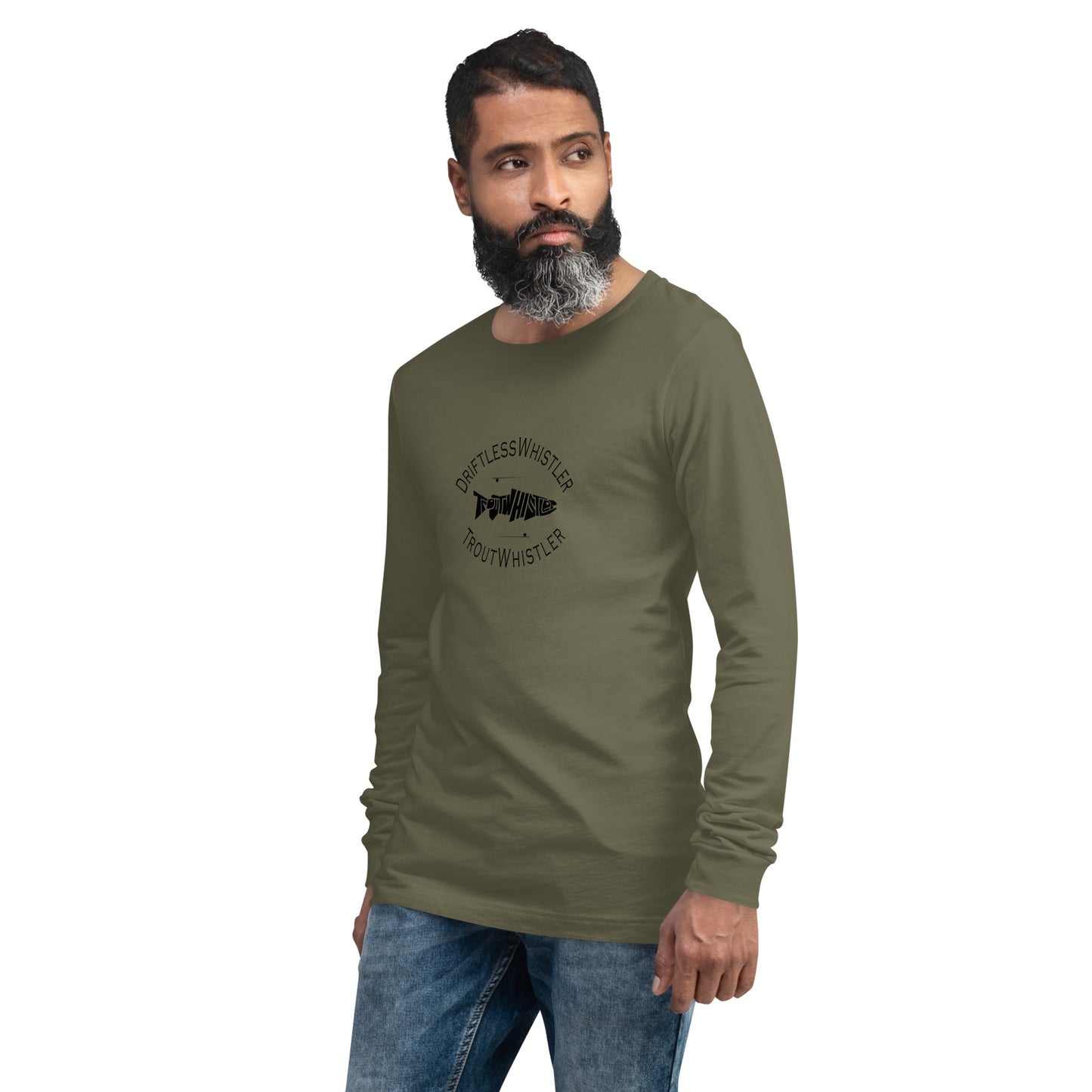 DriftlessWhistler - Long Sleeve Tee | Light w/ Black Logo