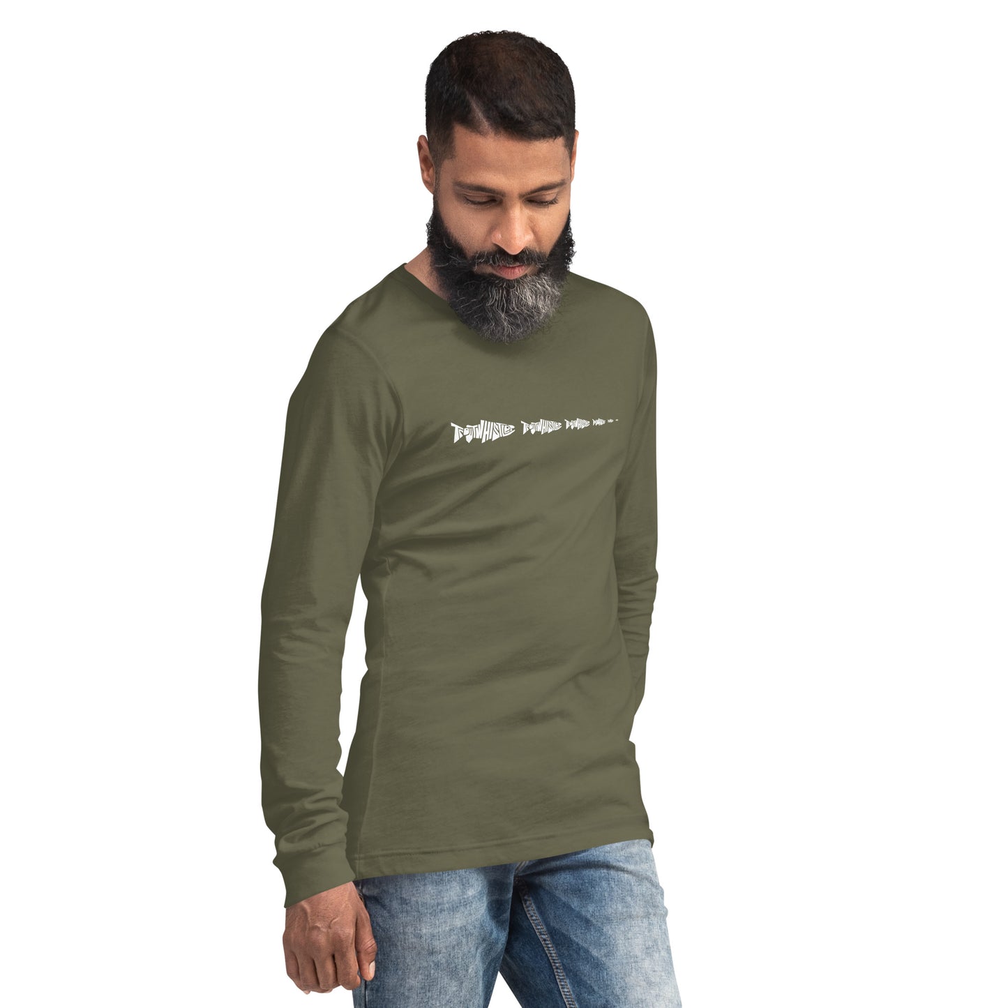 TroutWhistler - Long Sleeve Tee | Dark w/ White Multi-Logo