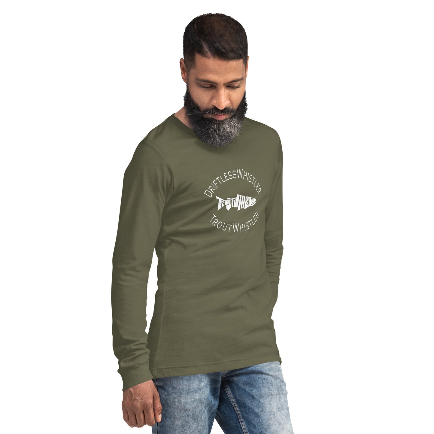 DriftlessWhistler - Long Sleeve Tee | Dark w/ White Logo