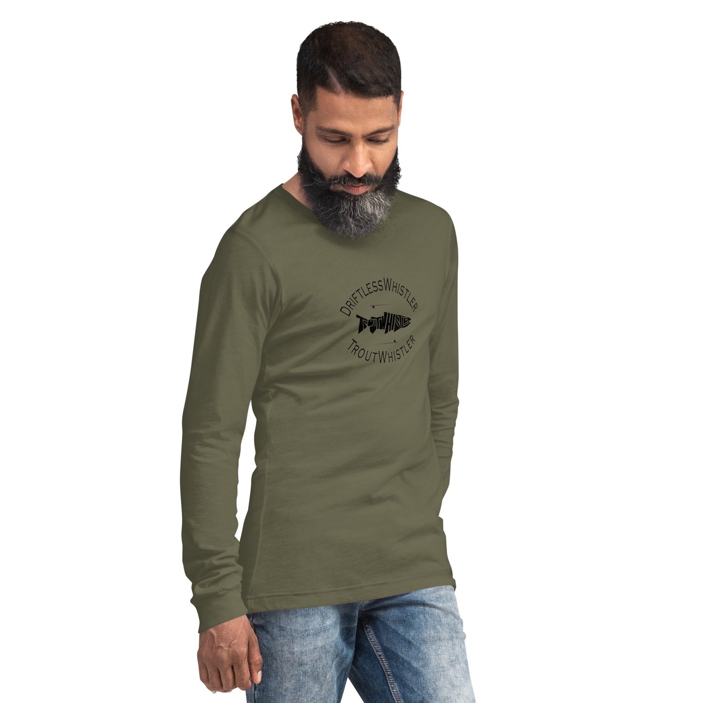 DriftlessWhistler - Long Sleeve Tee | Light w/ Black Logo