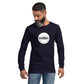 TroutWhistler - Long Sleeve Tee | Dark w/ White Round Logo