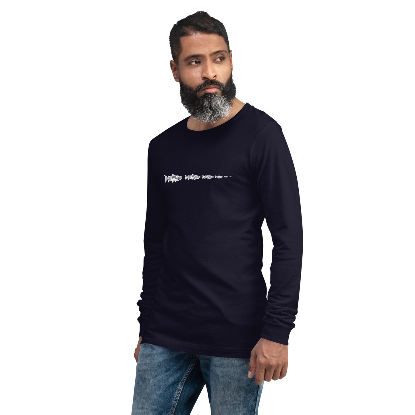 TroutWhistler - Long Sleeve Tee | Dark w/ White Multi-Logo