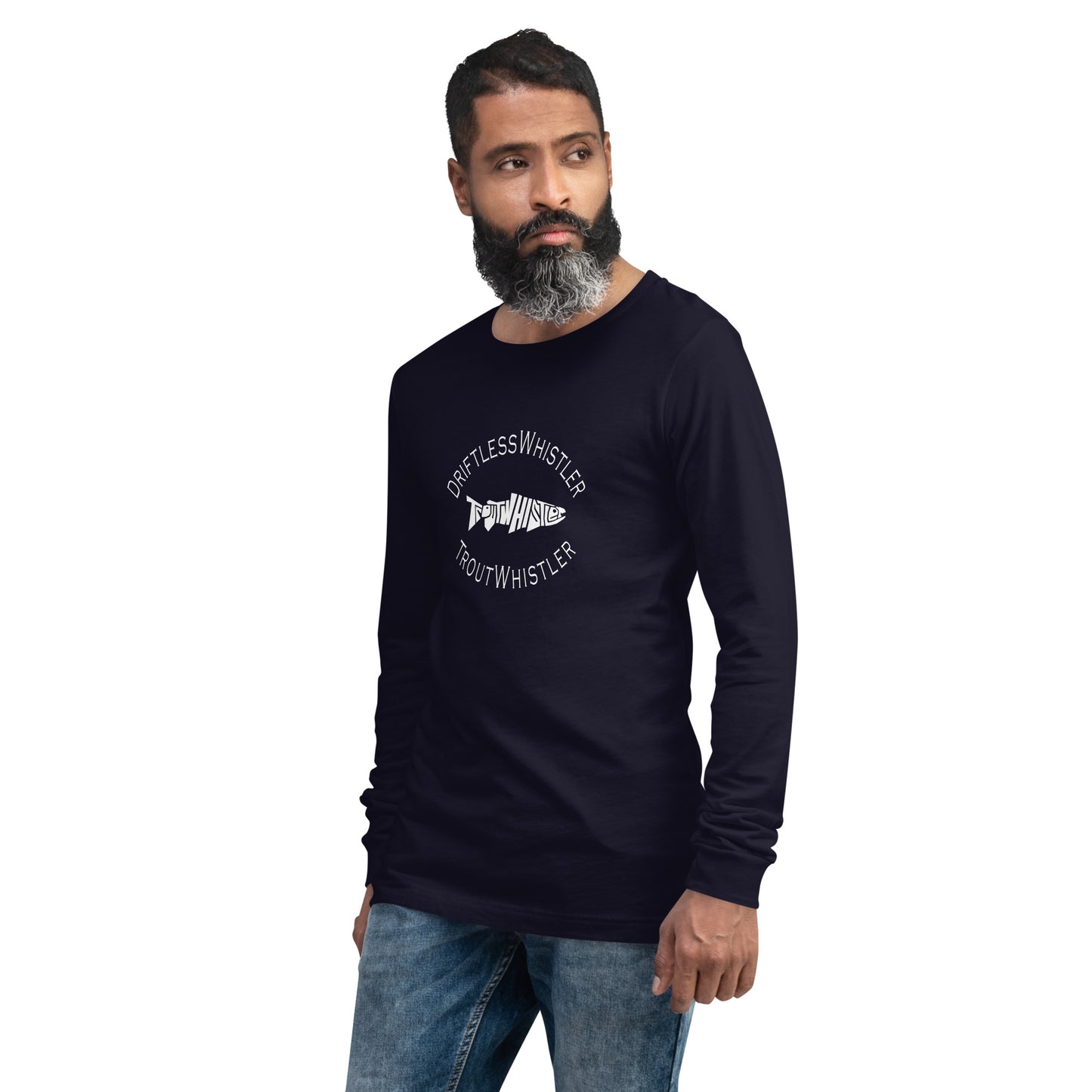 DriftlessWhistler - Long Sleeve Tee | Dark w/ White Logo
