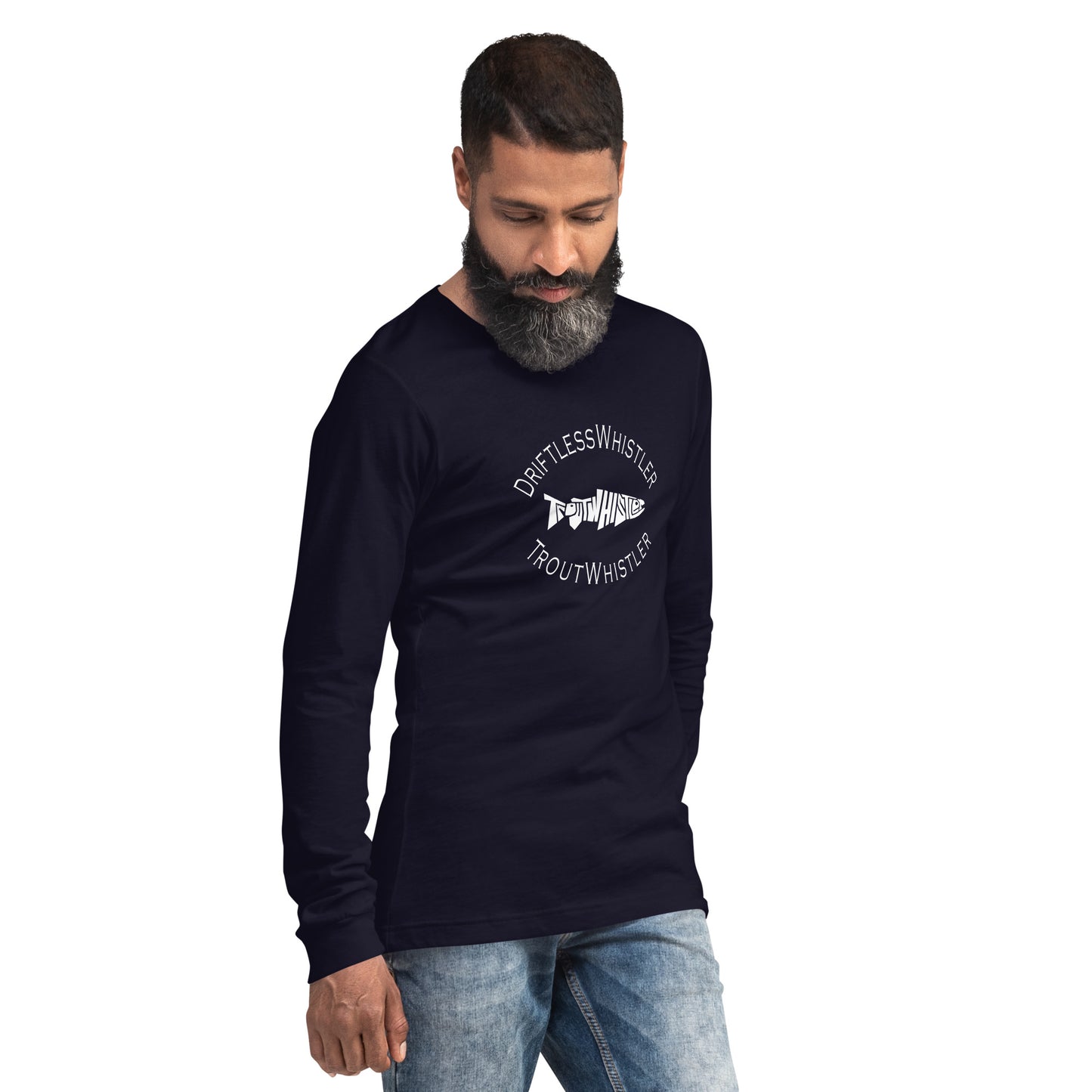 DriftlessWhistler - Long Sleeve Tee | Dark w/ White Logo